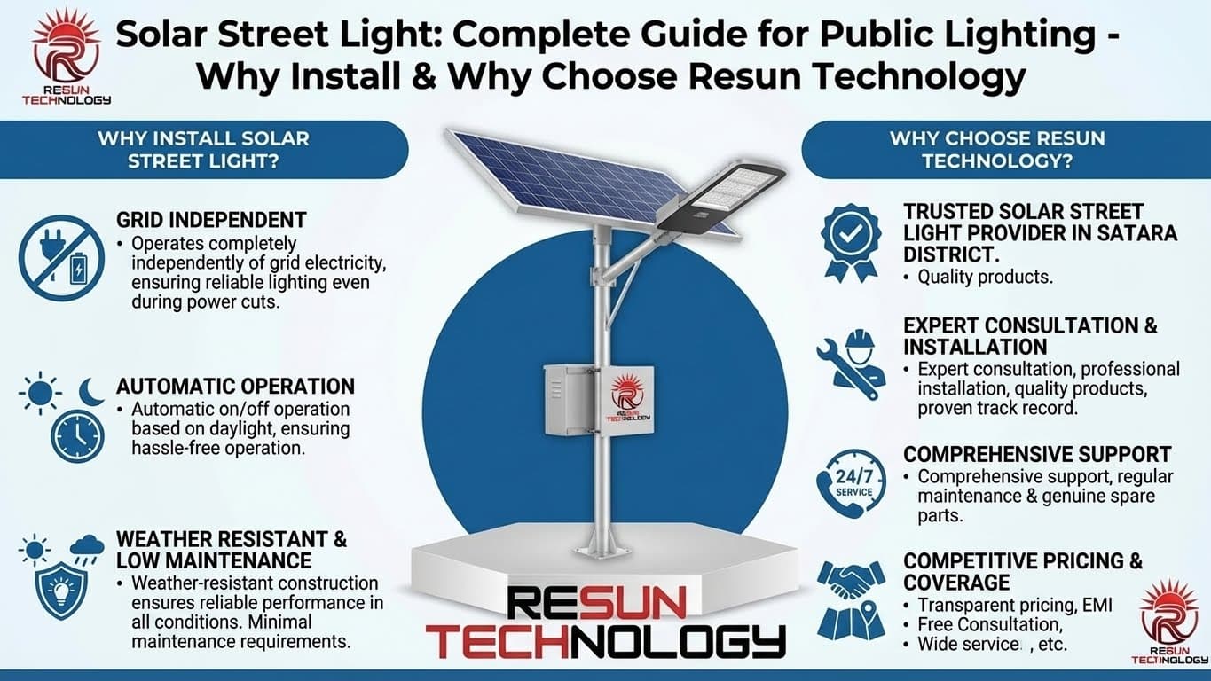 Solar Street Light: Complete Guide for Public Lighting - Why Install & Why Choose Resun Technology