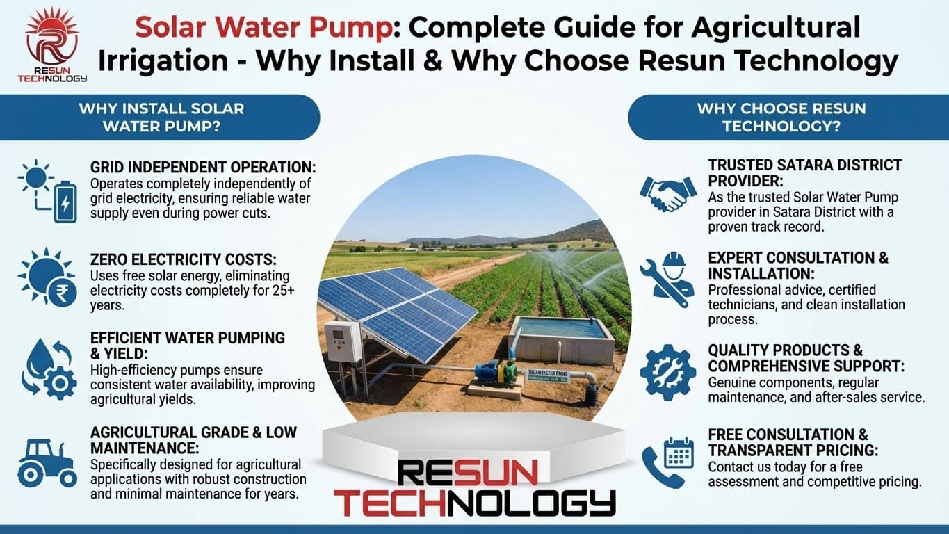 Solar Water Pump: Complete Guide for Agricultural Irrigation - Why Install & Why Choose Resun Technology